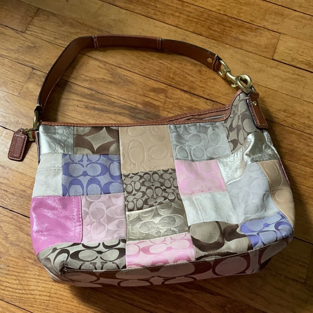 Vintage patchwork coach bag